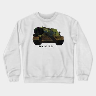 Legendary Soviet tank destroyer in color Crewneck Sweatshirt